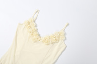 Robe d'été sexy à fines bretelles, sans manches, en maille transparente