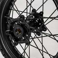 Ensemble de roues complet Ultra Bee 17 pouces, pneus 100/80 130/70-17, rayons en acier au carbone, pièces de moto Supermoto pour la route