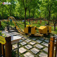 Tendance du moment : Mini-chaîne de montagnes russes à pédales non motorisée pour projets commerciaux de centres de jeux pour enfants