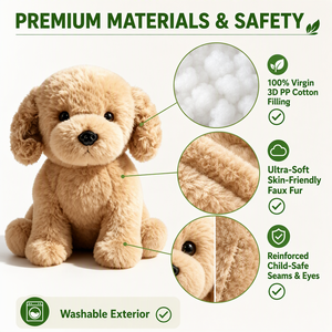 Peluche <span class=keywords><strong>de</strong></span> <span class=keywords><strong>Perro</strong></span> <span class=keywords><strong>de</strong></span> Dibujos Animados, Suave y Musical, Personalizable con Bordado, para Aliviar el Estrés, Regalo <span class=keywords><strong>de</strong></span> Cumpleaños para Niños Pequeños - Product Image 3