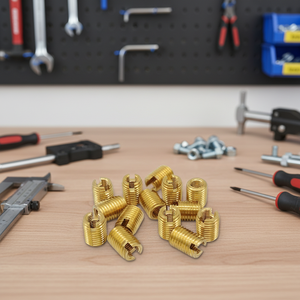 Attaches de vente d'usine M2-M8 d'insertion de filetage fendu autotaraudeuse en acier inoxydable pour écrou en <span class=keywords><strong>bois</strong></span> et en acier au carbone M3 M4 M5 M6 - Product Image 6