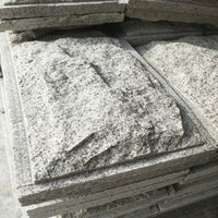 Pierre de granit naturelle taillée à la main, surface ciselée moderne, durable, pour façade de bâtiment, design graphique, garantie 3 ans