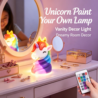 Kit de peinture DIY Lampe Licorne et Artisanat Lune pour Chambre à Coucher, Édition pour Détaillants et Acheteurs Professionnels, Sélection pour la Revente Mondiale