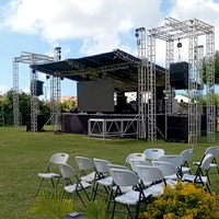 Plateforme de Scène Modulaire Carrée en Alliage d'Aluminium Pliable et Portable, Capacité de Charge 1000 kg, Idéale pour Mariages et Concerts – Approvisionnement Direct Usine