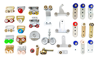 Rouleaux de guidage à 3 roues pour rideaux latéraux de camion, roulement de 50 mm, boucle de sangle, rouleau coulissant pour quincaillerie de remorques commerciales
