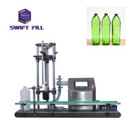 Machine de remplissage de jus anti-mousse à haute vitesse, qualité alimentaire, semi-automatique, contrôle PLC, remplisseuse de bureau pour eau minérale
