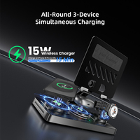 Chargeur sans fil Justlink 15W à charge rapide avec support de téléphone et câble rétractable intelligent et facile 30W 800mm pour téléphone Talent