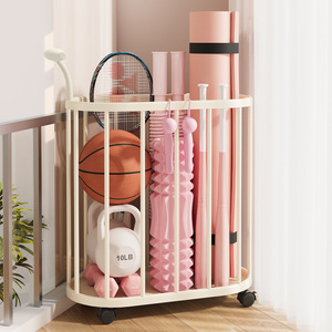 Tapis de yoga et <span class=keywords><strong>panier</strong></span> de rangement de vêtements en plastique PP écologique rectangle moderne avec roues organisateur mobile à usage domestique - Product Image 4