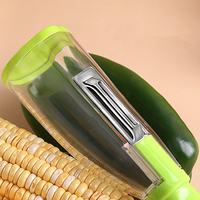 Nouveautés Éplucheur de Légumes et Fruits avec Réceptacle à Épluchures, Accessoires de Cuisine, Ustensiles de Cuisine, Rangement Créatif, Couteau à Éplucher