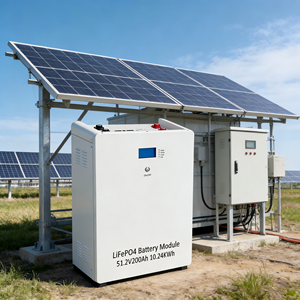 Módulo de Batería LiFePO4 de 51.2V 300Ah, de Pie, 6000 Ciclos, para Sistemas Solares Grandes, Energía de Respaldo, Temperatura de Operación 0~55°C Máx. - Product Image 4