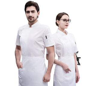 เสื้อเชฟแขนยาวเสื้อแจ็คเก็ตระบายอากาศชุดเชฟสำหรับโรงแรม - Product Image 4