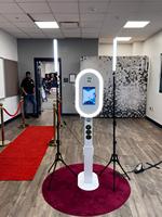 Photomaton portable pour mariages et fêtes, compatible iPad/DSLR, avec support d'imprimante