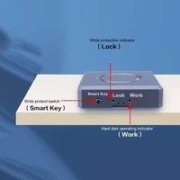 4TB SSD kapasitas tinggi kandang JMS583 USB eksternal 10Gbps M.2 NVMe USB dukungan ekspansi pembaca adaptor untuk 2230 SSD