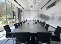Grande table de conférence moderne en bois pour 12 personnes pour les réunions de bureau ou d'école Mobilier de bureau à la mode