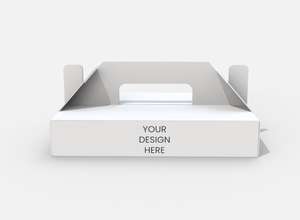 Boîtes à donuts et à gâteaux à étages personnalisées haut de gamme, portables, avec finition mate en carton ondulé - Product Image 5