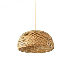 Antique Style Natural Bamboo Lampshade Round Modern Design Made of High Quality Rattan Thanh Cong - Product Image 2