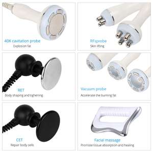 Heißer Verkauf <span class=keywords><strong>Japan</strong></span> Vertikales 9-in-1 Spa-Pflege Körpermassagegerät 448K Temperatur-Wärme 40k Körperformungsgerät - Product Image 2