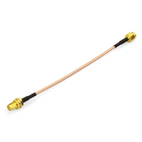 Câble d'extension d'antenne coaxiale RG316 mâle à montage sur cloison femelle 6 pouces 15cm 2-Pack 50 Ohm impédance Compatible 4G LTE