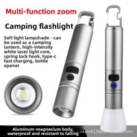 Linterna LED para Camping, Venta Directa Transfronteriza, Resistente al Agua IP44, Más de 1000 Lúmenes, Alcance de Haz de 200-500 m, Carga Tipo-C