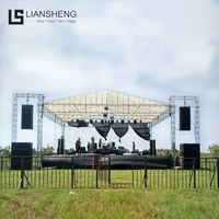Estructura de Escenario de Aluminio para Eventos al Aire Libre, Diseño de Plataforma Elevada con Techo