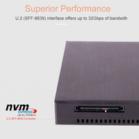 Carcasa SSD U.2 NVME de alta capacidad de 2,5 "para hasta 32Gbps, admite bahía de dispositivo de disquete de 3,5"