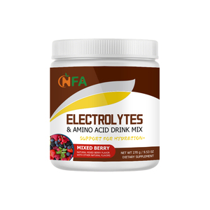 Mélange en poudre de boissons électrolytiques et d'acides aminés à marque privée : Potassium, Sodium, BCAA, L-Glutamine pour l'hydratation globale et la santé musculaire - Product Image 1