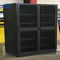 Grille métallique expansée en acier inoxydable à trous diamantés pour porte d'armoire de rangement de bureau et d'atelier