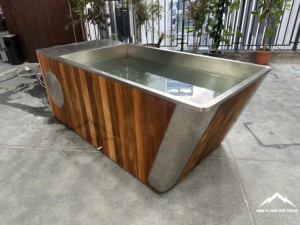 लक्जरी लाल देवदार और स्टेनलेस स्टील ऑल-इन-वन कोल्ड डुबकी टब के साथ एथलीट रिकवरी के लिए एकीकृत 1,5hp/2hp चिलर - Product Image 3