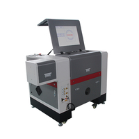 Machine de gravure laser CO2 mini 40W pour plaques signalétiques, refroidie par eau, avec rail de guidage PMI, prend en charge DXF/DST, bois/MDF, CNC, garantie 1 an