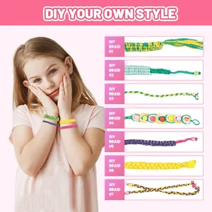 Leemook 2024 Hot Sale Diy Kid Bead Set Bracelet Diy Accessories Set Of Beads For Jewelry Making Girls Toys