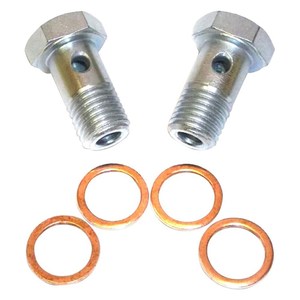 2Pcs de acero inoxidable de M10 x 1,25mm perno Banjo de la motocicleta - Product Image 4