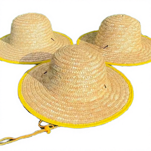 Sombrero de Paja Natural con Estampado Personalizado al por Mayor, Estilo Flexible para Hombres y Mujeres, Uso en Exteriores, Sombrero de Paja Natural con Estampado Personalizado - Product Image 4