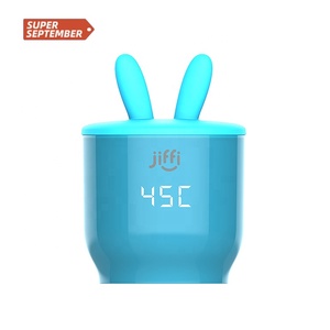 Baby Bottle Baby Bottle JIFFI Portable Large Capacity Usb Travel Car Baby Milk Bottle Warmer Pink Black Print Logo Custom Packaging Box