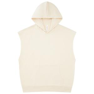 Sweat-shirt surdimensionné de couleur unie Sweat à capuche sans manches pour homme Pull-over à épaules dénudées - Product Image 1