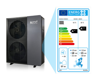 Giá tốt nhất 9-30kw chia biến tần không khí-to-nước bơm nhiệt cho hộ gia đình năng lượng mặt trời/điện sử dụng cao cop năng lượng hiệu quả sưởi ấm - Product Image 4
