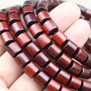 <b>Small</b> Leaf Sandalwood 108 Bead Barrel Prayer Bracelet Buddhist Unisex Jewelry Religious Ceremony <b>Gift</b> - Product Image 4
