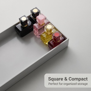 Juego de Botellas de <span class=keywords><strong>Perfume</strong></span> Recargables de Vidrio Cuadradas Multicolores de 30 ml, Frascos de <span class=keywords><strong>Perfume</strong></span> Vacíos a Prueba de Fugas para Viajes, Exhibición y Empaque de Muestras - Product Image 4