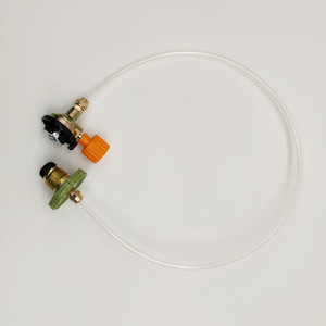 Válvula de reabastecimiento de GLP con manguera transparente para cilindro de gas, uso en exteriores - Product Image 1