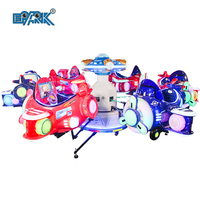 Machine de jeux à thème parc télécommandé pour enfant, 7 pouces, avion, joyeux vol, sorties, en solde
