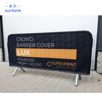 Cubierta de Barrera Personalizada Directa de Fábrica, Valla para Eventos al Aire Libre, Pancarta, Control de Multitudes, Publicidad, OEM, Venta al por Mayor, Resistente a los Rayos UV, EE. UU., Reino Unido