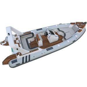 Rib700 ánh sáng màu xám 7.0 mét/23 feet Inflatable thể thao câu cá thuyền thuyền thuyền nước gia đình làm bằng nhôm hồ cách sử dụng loại điện - Product Image 1