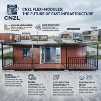 Maison préfabriquée prête à l'emploi 2 3 4 5 chambres, maisons modulaires préfabriquées, maison conteneur pliable et extensible, maisons miniatures de 30 pieds