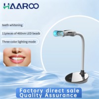 HAAROO MBY-15 Lampe de Blanchiment Dentaire de Type Lampe de Bureau – Appareil Mains Libres à Lumière Froide LED Bleue pour la Maison – Blanchiment sans Clinique Requise