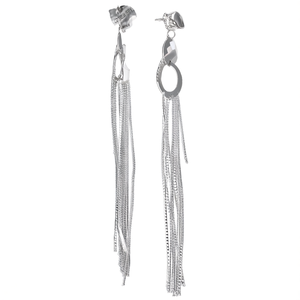 Fashion Drop <b>Earrings</b> 316L Stainless Steel PVD Gold Plating Tassel Design For Women - Product Image 2