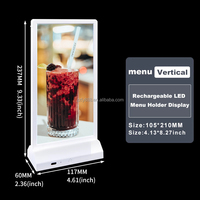 2025 tendance 8H continuellement illuminé LED boîte à lumière présentoirs forme Rectangle pour Restaurant Bar exposition