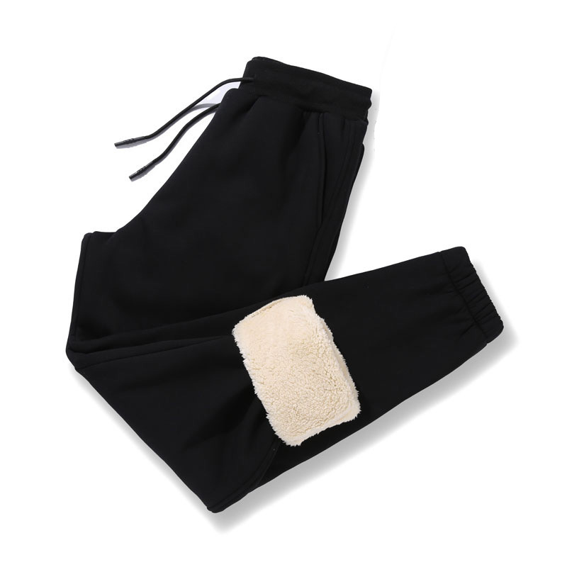 Elasticated hem pants+black