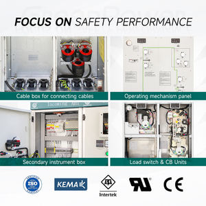 RMU Anillo Unidad Principal Panel Eléctrico 24kV 11kV Alto y Medio Voltaje Aislado a Gas MV & HV Red de Anillo SF6 Dispositivo de Conmutación Libre - Product Image 3