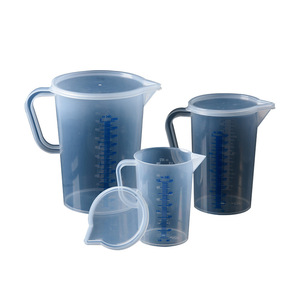 Taza medidora de plástico con tapa, 2000 ml, 1000 ml, 500 ml, juego de tazas medidoras para cocina y repostería, para cocinar y mezclar - Product Image 5