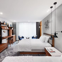 Ensemble de meubles de chambre à coucher d'hôtel cinq étoiles Emmy Collection de bois de style moderne pour le salon inspiré par Melbourne