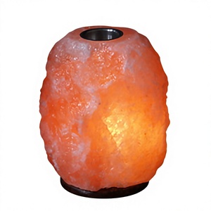 Diffuseur d'huiles essentielles en sel de l'Himalaya 100% naturel, sculpté Feng Shui, avec LED chauffante et gradation intelligente – Collection Sel de l'Himalaya - Product Image 1